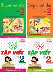 COMBO VỞ TẬP VIẾT + LUYỆN VIẾT CHỮ LỚP 2 (THEO CHƯƠNG TRÌNH GIÁO DỤC PHỔ THÔNG MỚI) (BỘ 4 CUỐN)