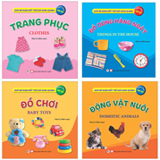  Combo 4 cuốn sách :Giúp Bé Nhận Biết Thế Giới Xung Quanh (Song Ngữ Anh Việt)