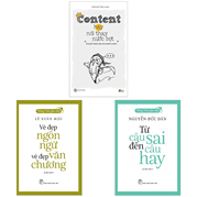 Combo Từ Câu Sai Đến Câu Hay + Vẻ Đẹp Ngôn Ngữ, Vẻ Đẹp Văn Chương + Content Hay Nói Thay Nước Bọt