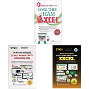 Combo Tự Học Nhanh Excel Bằng Hình Ảnh + Giáo Trình Thực Hành Excel + Công Thức & Hàm Excel