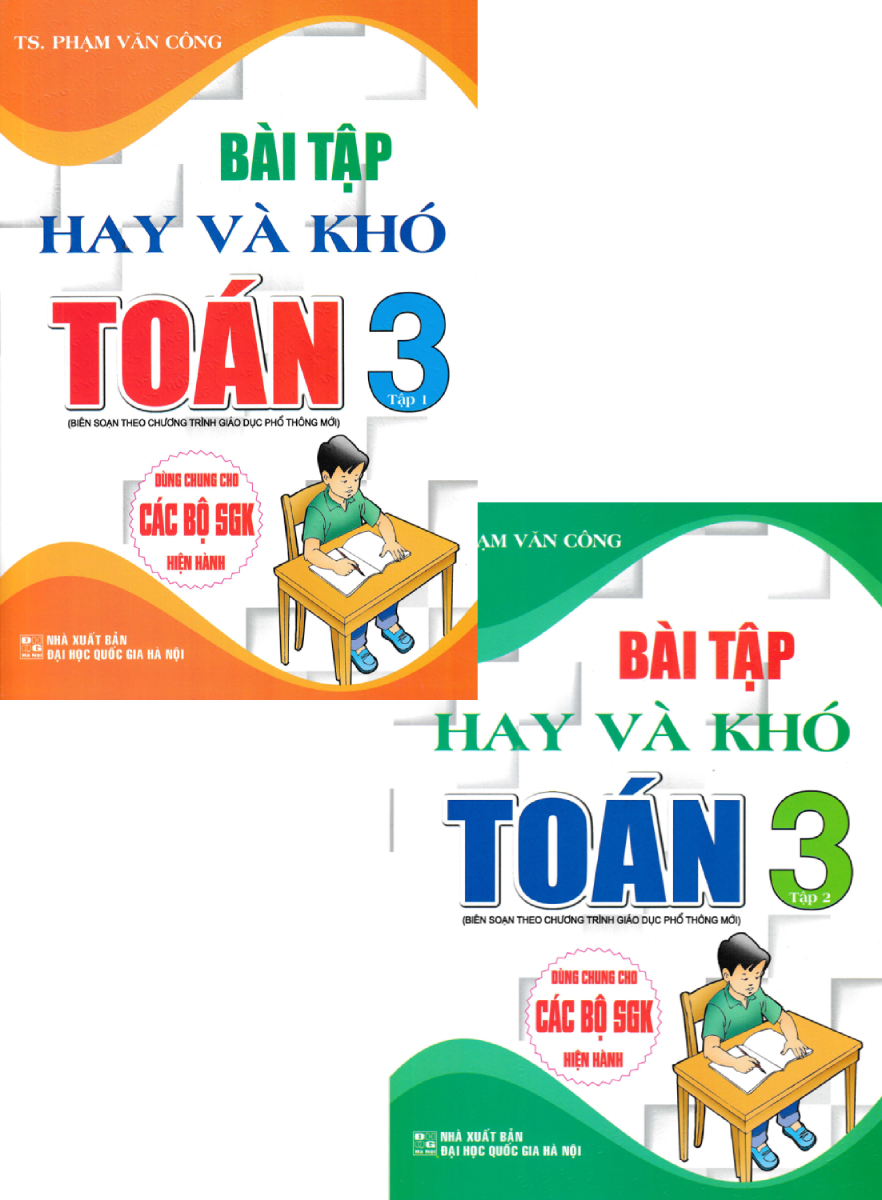 COMBO BÀI TẬP HAY VÀ KHÓ TOÁN LỚP 3 (BỘ 2 CUỐN)