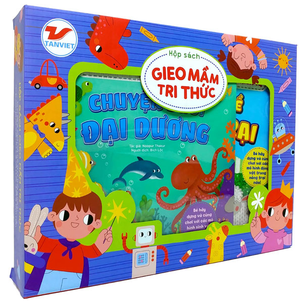 Box Set Gieo Mầm Tri Thức 19: Ghép Hình 3D Phát Triển IQ Mầm Non (Bộ 3 Cuốn)