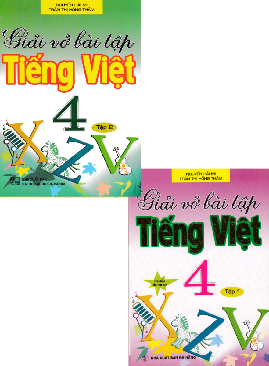 COMBO GIẢI VỞ BÀI TẬP TIẾNG VIỆT 4 - HỒNG ÂN (BỘ 2 CUỐN)