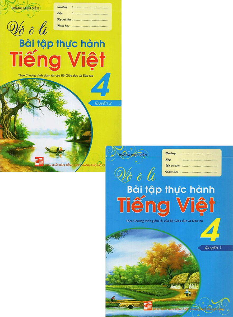 Vở Ô Li Bài Tập Thực Hành Tiếng Việt 4 ( Bộ 2 Cuốn )