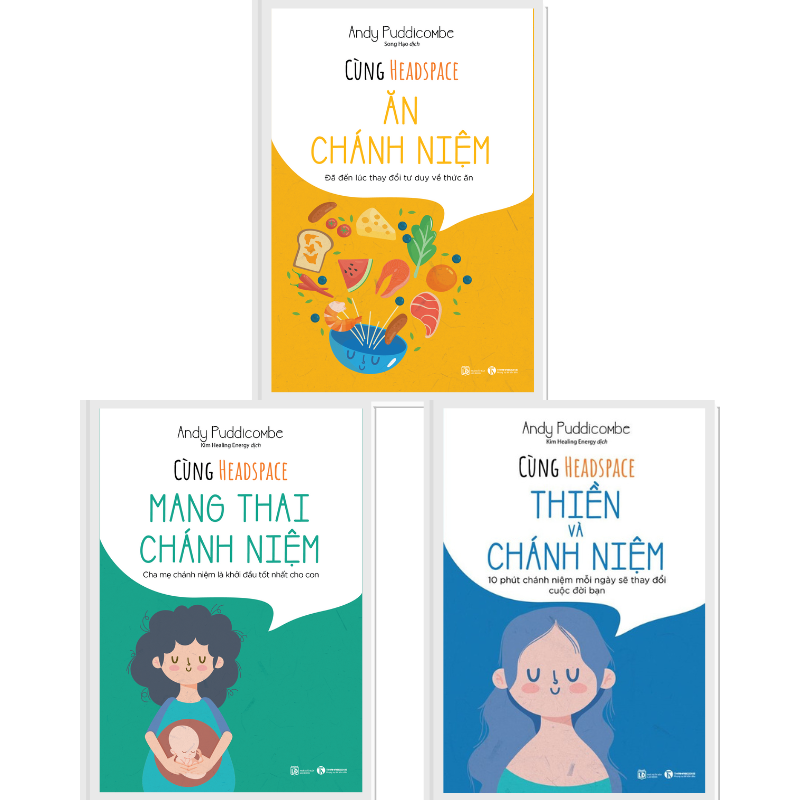 Combo Sách Cùng Headspace Chánh Niệm: Mang Thai - Ăn - Thiền