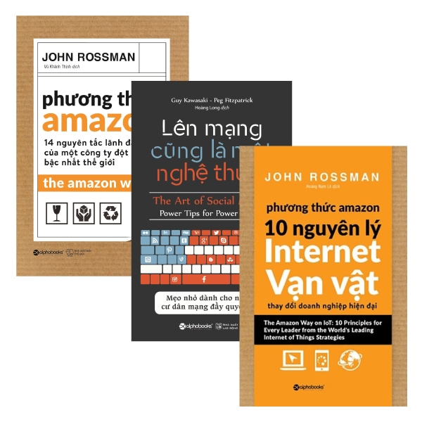 Combo Lên Mạng Cũng Là Một Nghệ Thuật + Phương Thức Amazon + Phương Thức Amazon – 10 Nguyên Lý Internet Vạn Vật (Bộ 3 Cuốn)