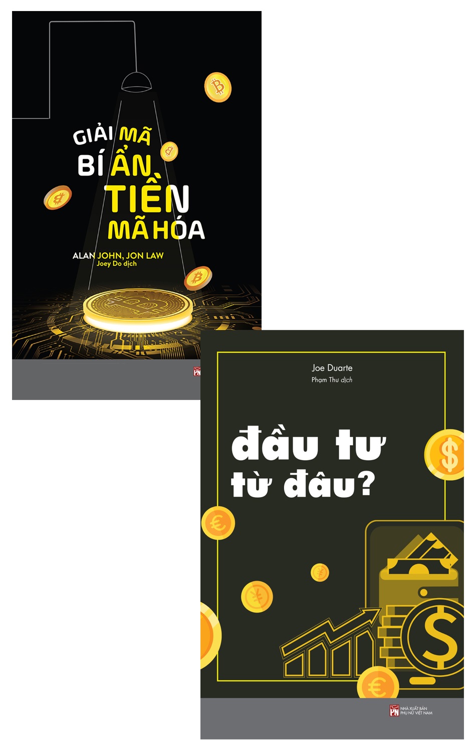 Giải Mã Bí Ẩn Tiền Mã Hóa + Đầu Tư Từ Đâu? (Bộ 2 Cuốn)