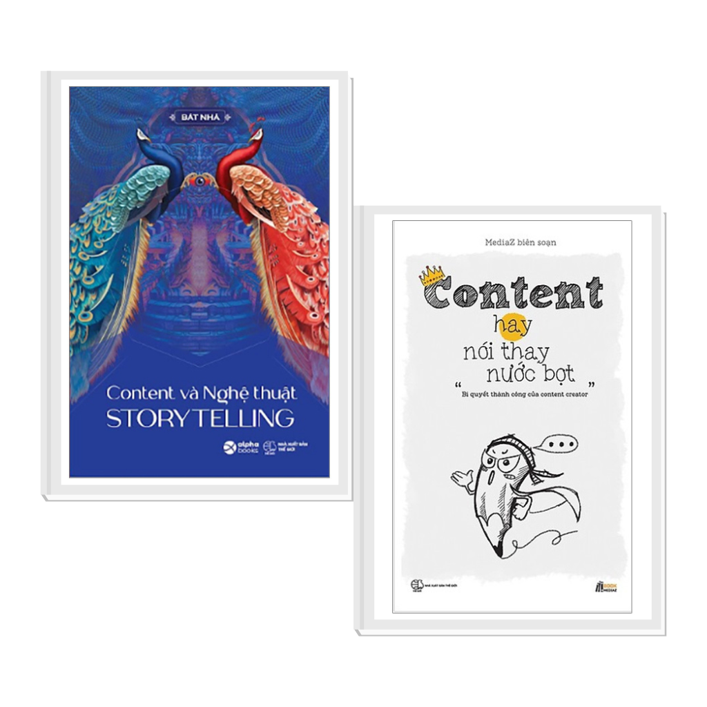 Combo Content Hay Nói Thay Nước Bọt + Content Và Nghệ Thuật Story Telling