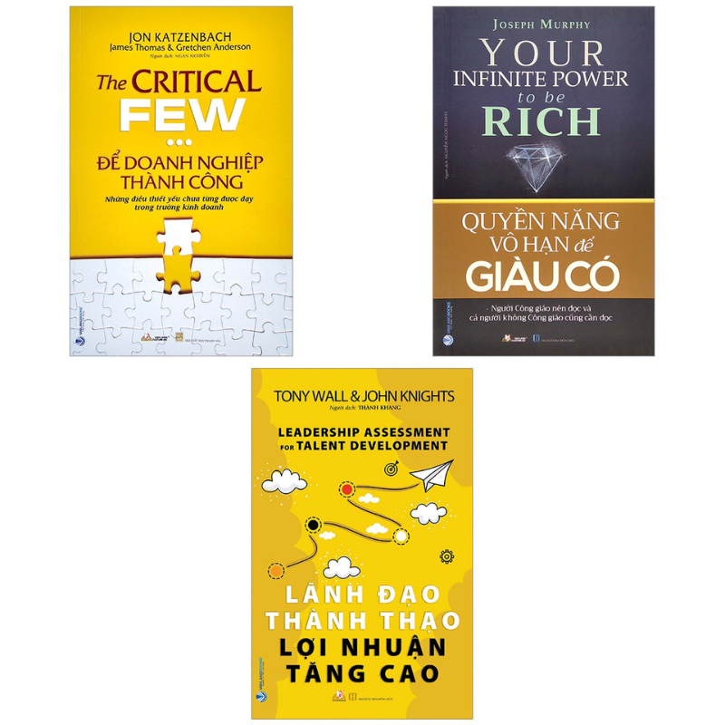 Combo Lãnh Đạo Thành Thạo Lợi Nhuận Tăng Cao + Quyền Năng Vô Hạn Để Giàu Có + Để Doanh Nghiệp Thành Công