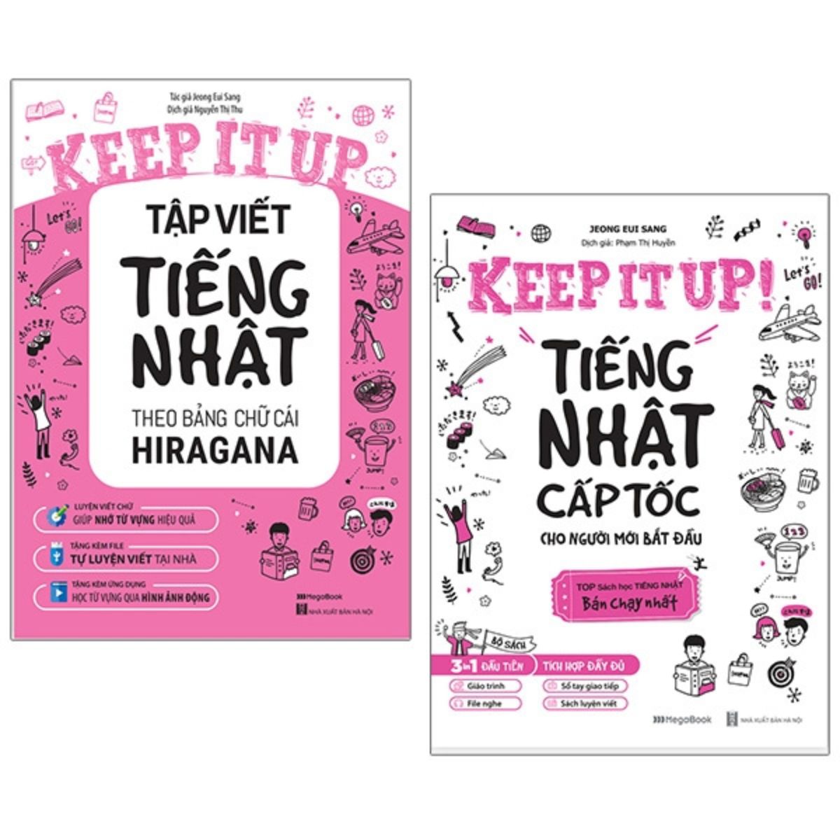 Bộ Sách Keep It Up - Tiếng Nhật Cấp Tốc Cho Người Mới Bắt Đầu (Bộ 2 Cuốn)