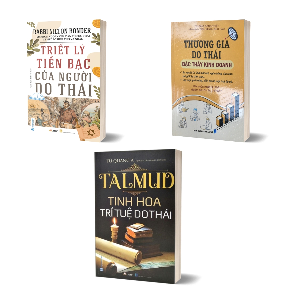 Combo TalMud - Tinh Hoa Trí Tuệ Do Thái + Thương Gia Do Thái + Triết Lý Tiền Bạc Của Người Do Thái