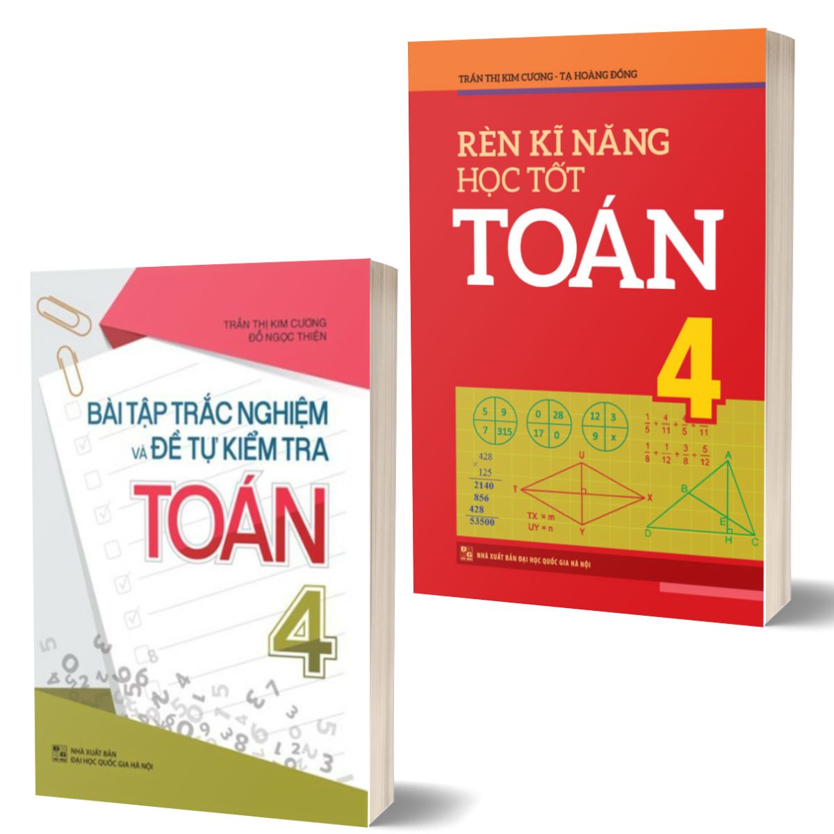  Combo 2 Cuốn Bài Tập Trắc Nghiệm Và Tự Kiểm Tra Toán 4 (TB) + Rèn Kĩ Năng Học Tốt Toán 4 (TB )