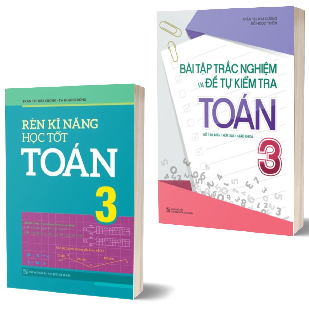 Combo 2 Cuốn Bài Tập Trắc Nghiệm Và Tự Kiểm Tra Toán 3 (TB) + Rèn Kĩ Năng Học Tốt Toán 3 (TB)