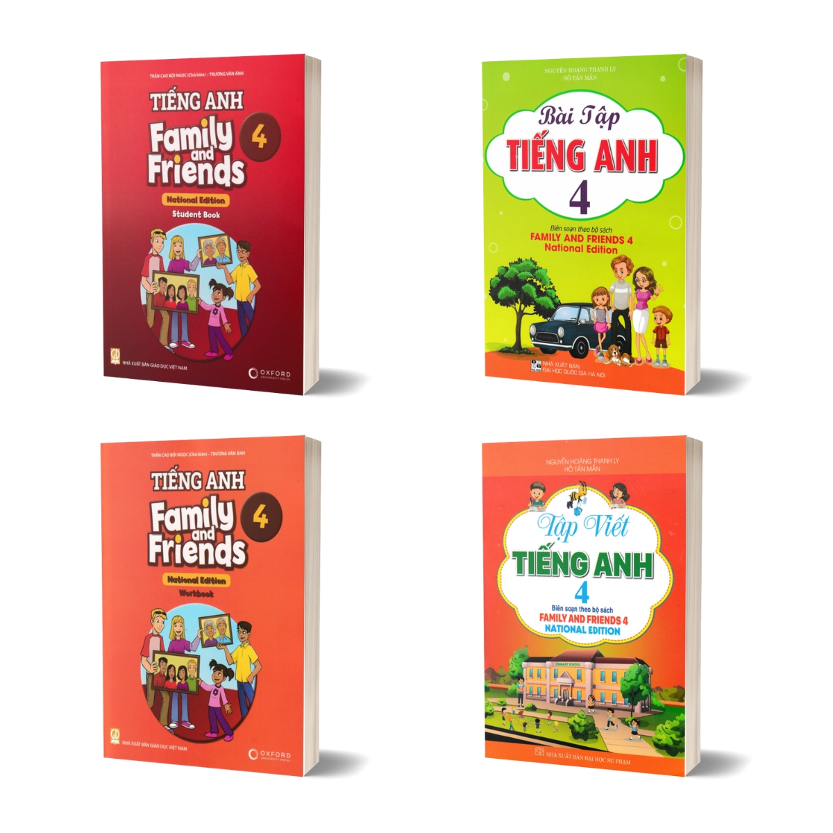 Combo Tập Viết + Bài Tập + Tiếng Anh 4 - Workbook + Student Book (Biên Soạn Theo Bộ Sách Family And Friends 4 National Edition)