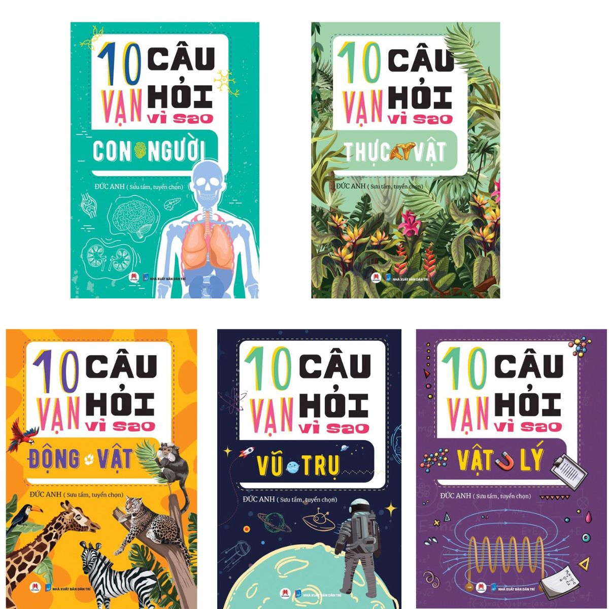 Bộ 5 cuốn sách 10 Vạn Câu Hỏi Vì Sao? (Đức Anh , HH)