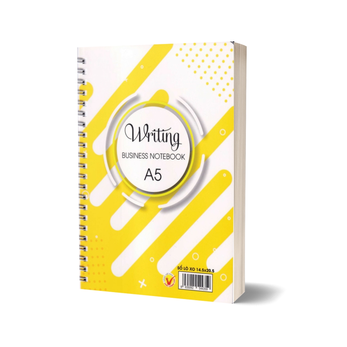 Sổ Lò Xo Writing Business NoteBook A5 (Bìa Vàng)