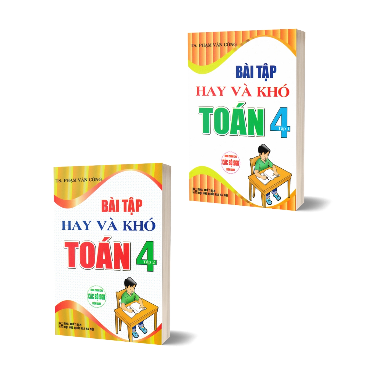 Combo Bài Tập Hay Và Khó Toán 4 - Tập 1 + Tập 2 (Dùng Chung Cho Các Bộ SGK Hiện Hành)