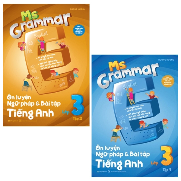 Combo Ms Grammar - Ôn Luyện Ngữ Pháp Và Bài Tập Tiếng Anh Lớp 3: Tập 1 Và 2 (Bộ 2 Tập)