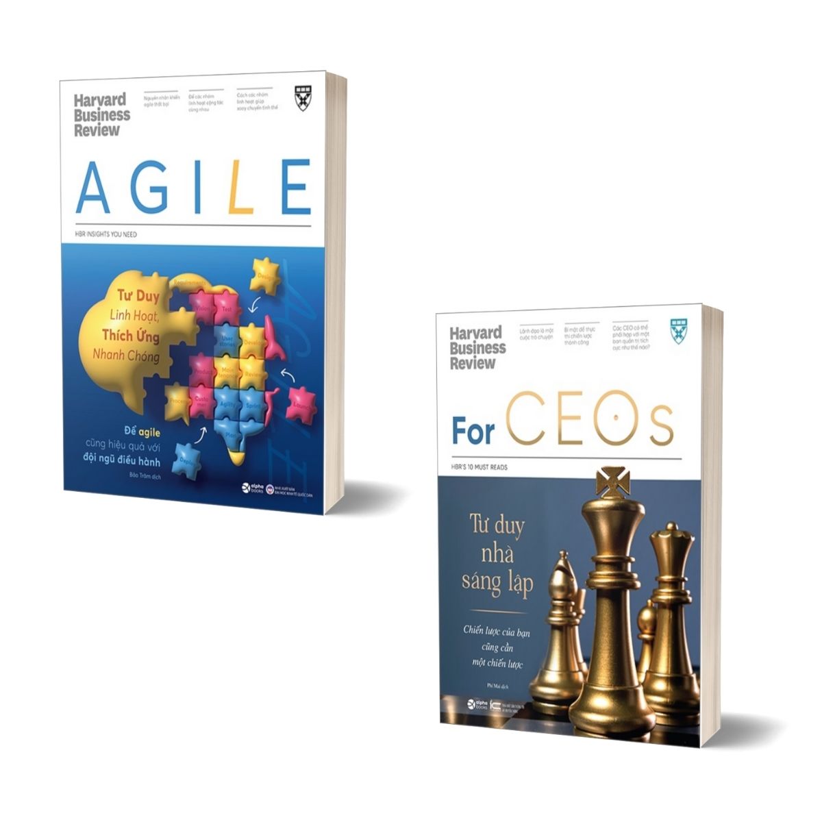 Combo HBR For CEOS Tư Duy Nhà Sáng Lập + HBR Agile Tư Duy Linh Hoạt , Thích Ứng Nhanh Chóng (Bộ 2 Quyển)