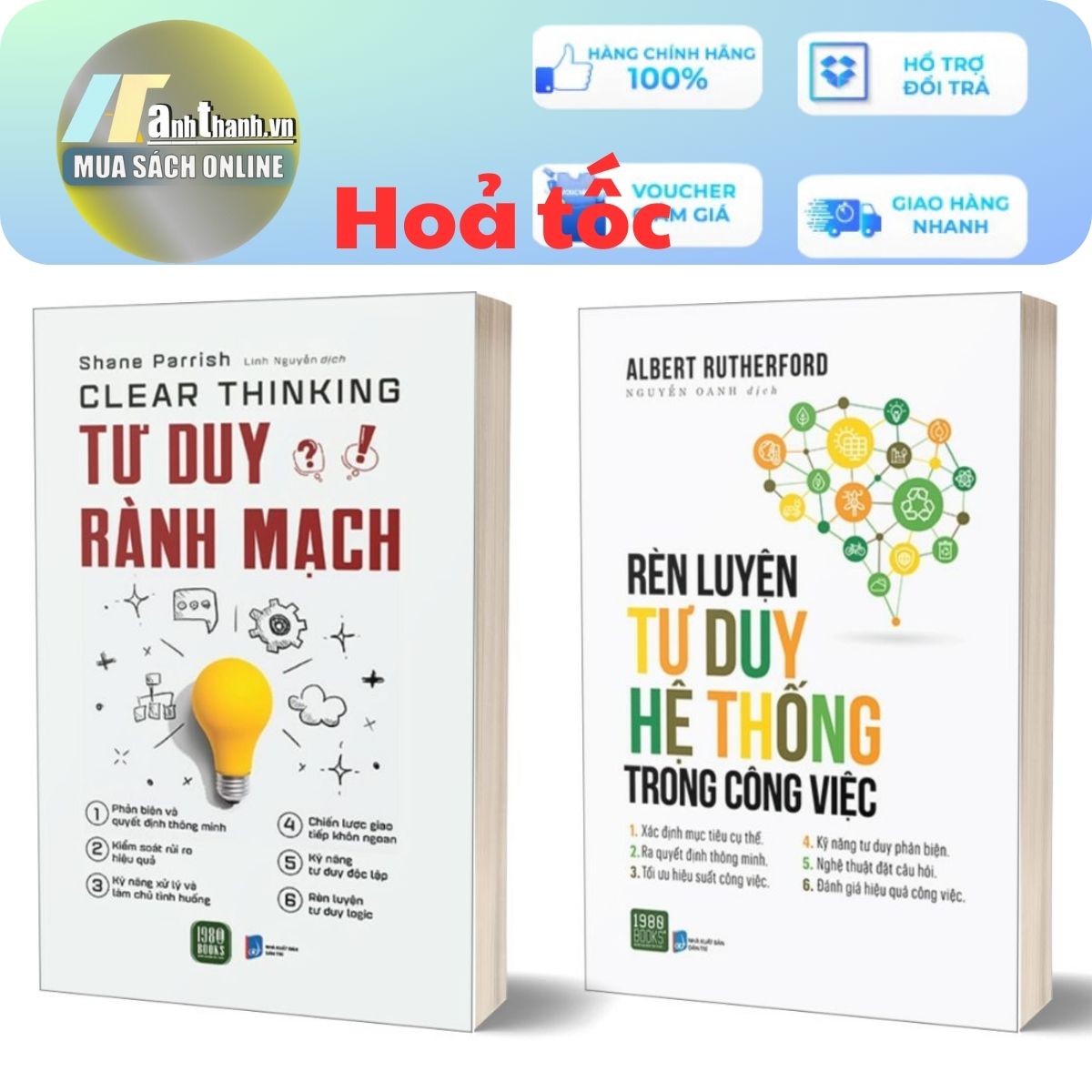 Combo Tư Duy Rành Mạch + Rèn Luyện Tư Duy Hệ Thống Trong Công Việc (Bộ 2 Quyển)