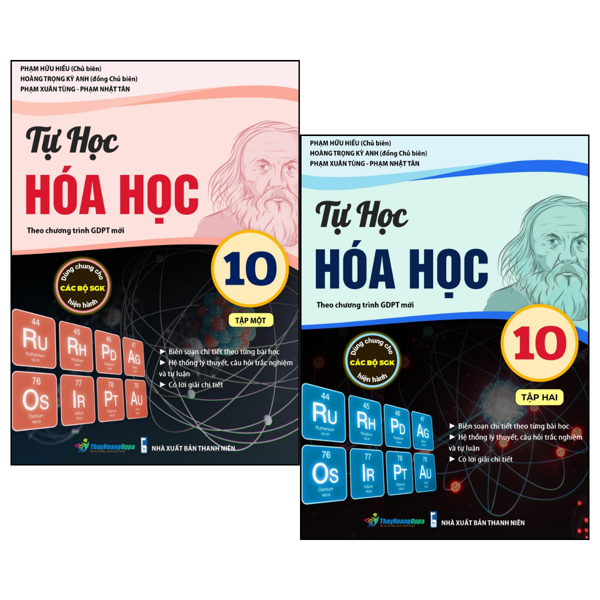 Combo Tự Học Hóa Học 10 - Tập Một + Tập Hai (Dùng Chung Cho Các Bộ SGK Hiện Hành)