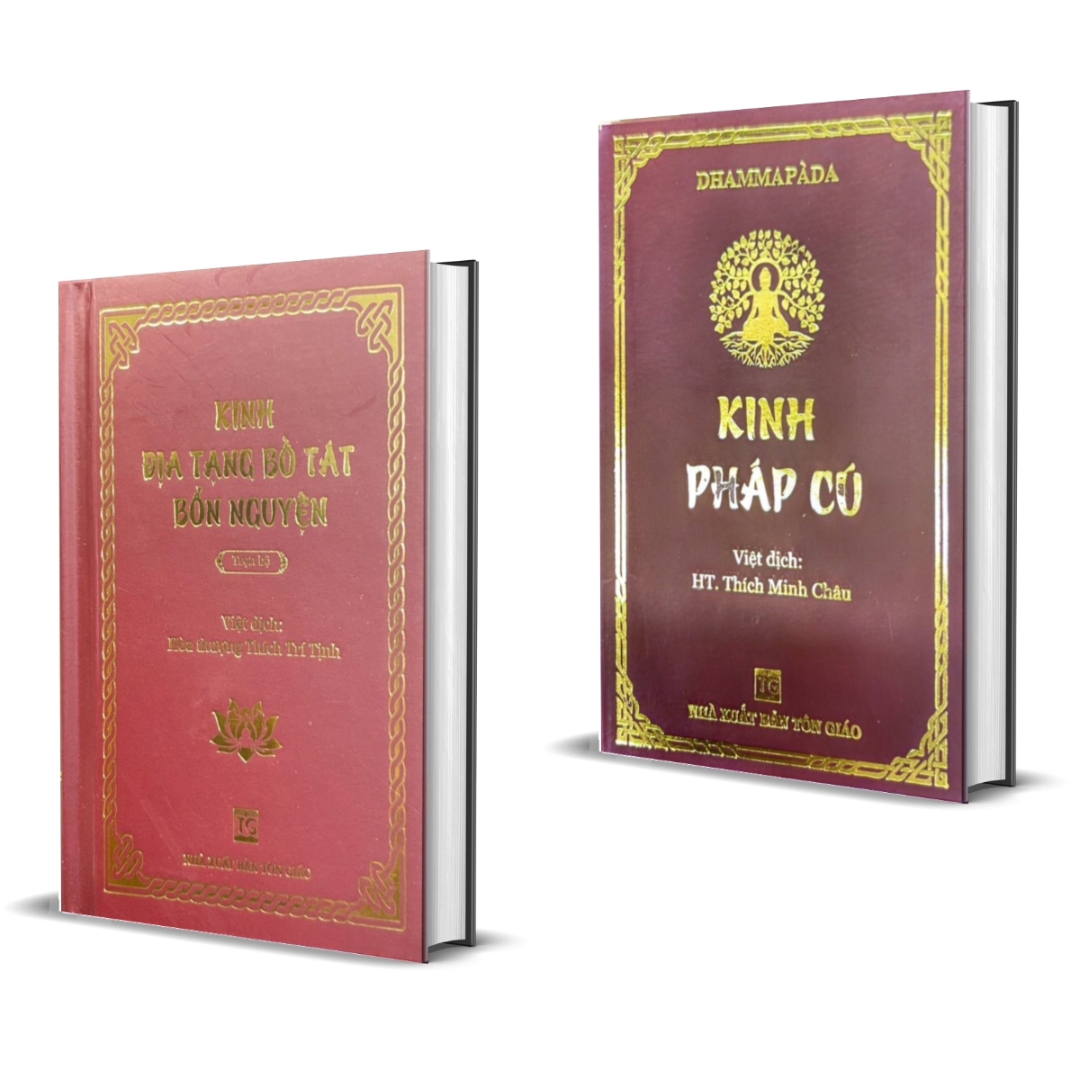 Combo Kinh Pháp Cú + Kinh Địa Tạng Bồ Tát Bổn Nguyện Trọn Bộ (Bộ 2 Quyển Khổ 8 x 11 cm)